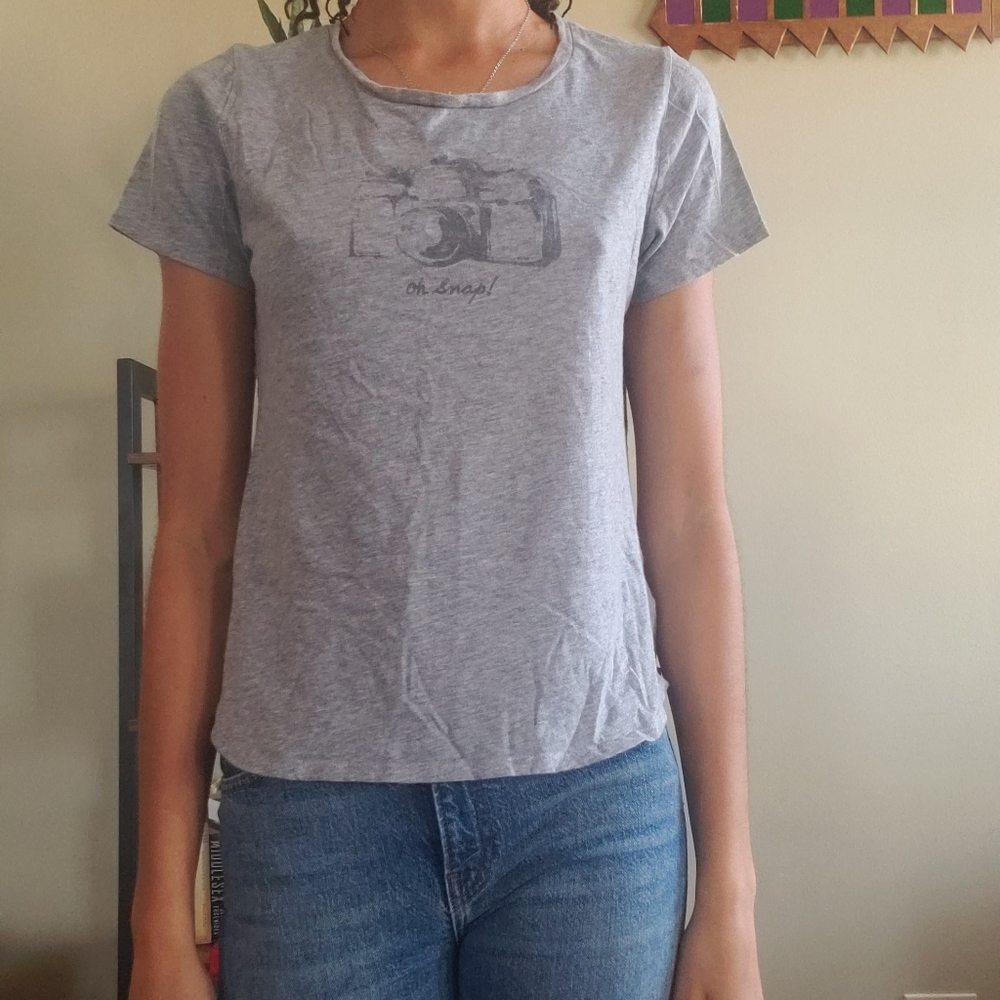 Grey Graphic Tee.